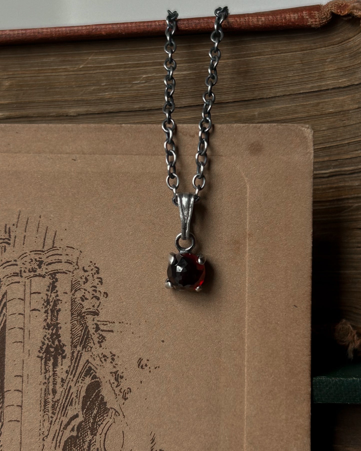 African Garnet 5mm Gemstone Drop