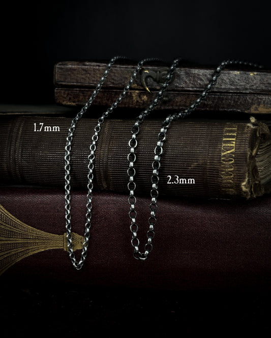 Sterling silver belcher chains