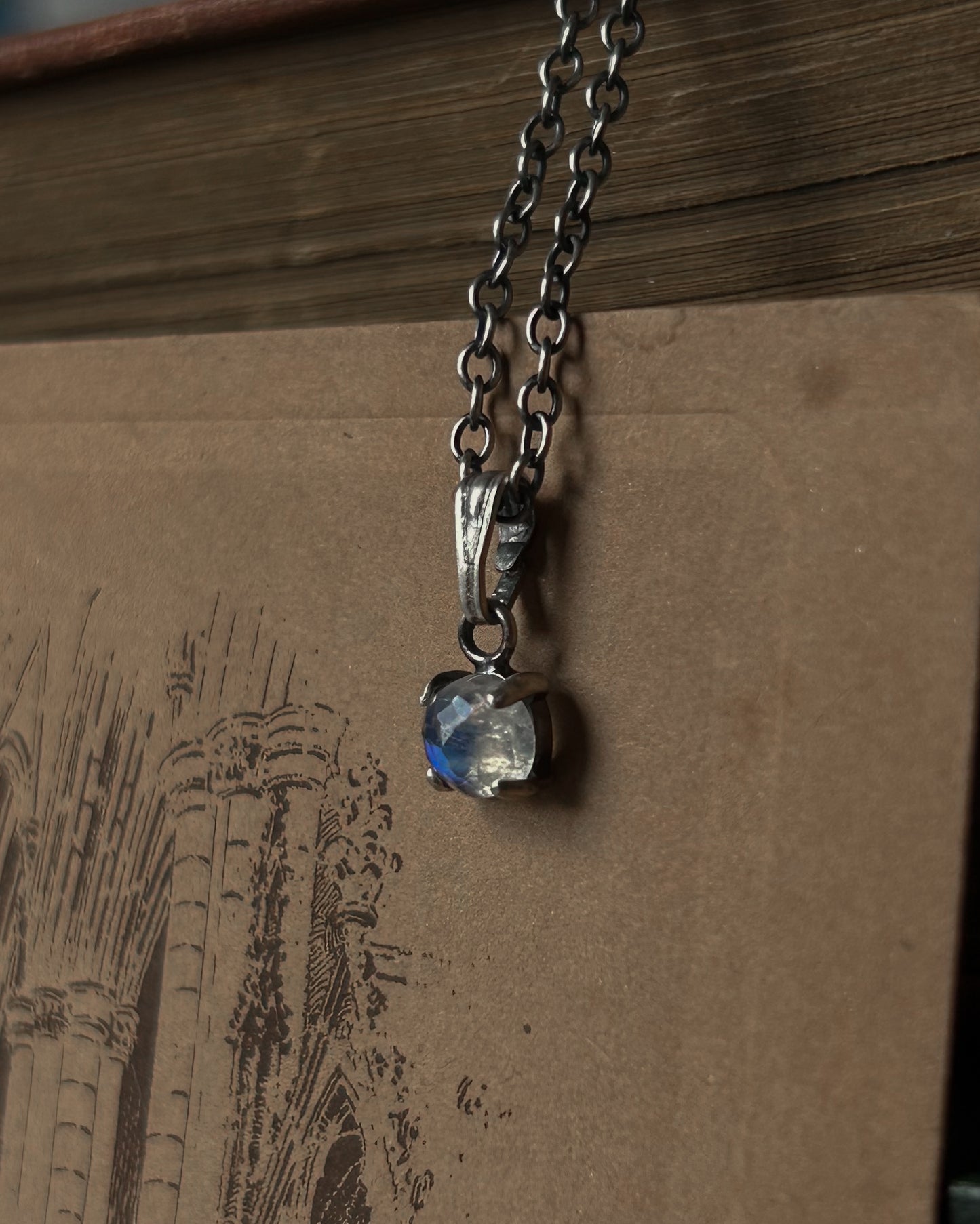 Rainbow Moonstone 5mm Gemstone Drop