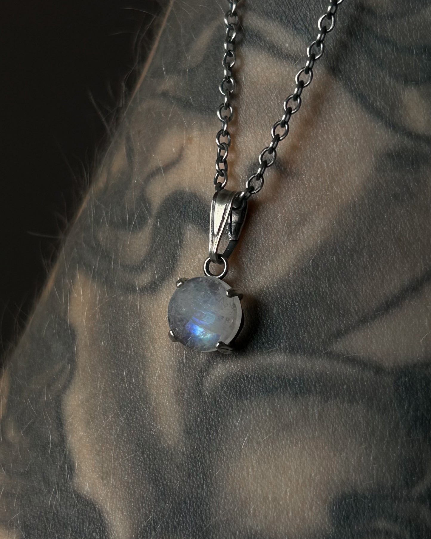 Rainbow Moonstone 8mm Gemstone Drop
