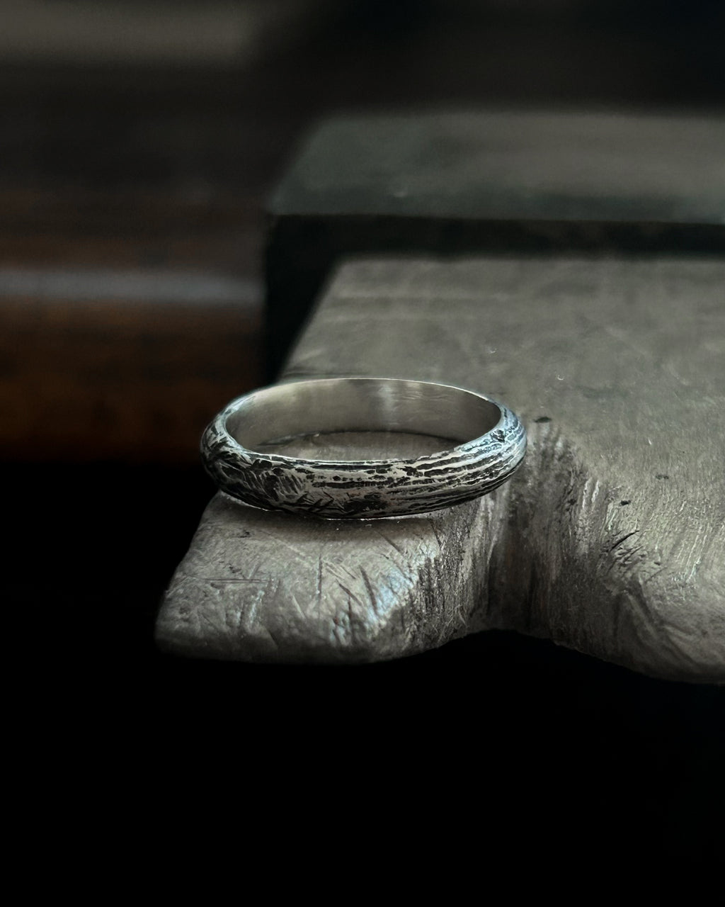 OOAK Distressed Ring
